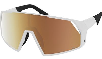 Превью  Велоочки SCOTT Pro Shield LS White, Линзы: AMP Gold Chrome (289231-0196374)